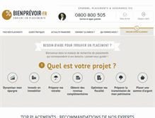 Tablet Screenshot of bienprevoir.fr